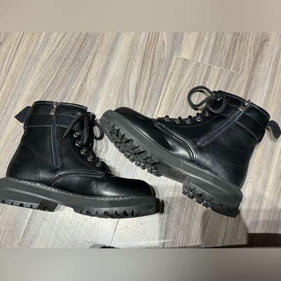 Cushionaire black Combat boots - Picture 4 of 6
